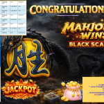 VIP4DP JACKPOT PRAGMATIC ”MAHJONG WINS 3 – BLACK SCATTER” Rp15.000.000,- LUNAS