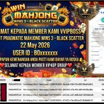 VVIPBOSS JACKPOT PRAGMATIC MAHJONG WINS 3 – BLACK SCATTER Rp 30.000.000,- LUNAS