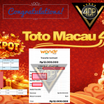 VIP4DP JACKPOT TOGEL PASARAN TOTO MACAU 4 Rp 12.000.000,- LUNAS