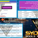 VIP4DP JACKPOT TOGEL PASARAN SYDNEY POOLS FULL Rp 50.000.000,- LUNAS