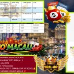 VIRAL4DP JACKPOT TOGEL PASARAN TOTO MACAU 1 Rp 11.000.000,- LUNAS