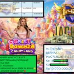 VICTORY4DP JACKPOT PRAGMATIC SWEET BONANZA CANDYLAND Rp 10.000.000,- LUNAS