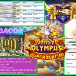 VICTORY4DP JACKPOT PRAGMATIC GATES OF OLYMPUS SUPER SCATTER Rp 60.000.000,- LUNAS