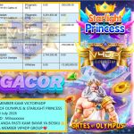 VICTORY4DP JACKPOT PRAGMATIC GATES OF OLYMPUS & STARLIGHT PRINCESS Rp 13.000.000,- LUNAS