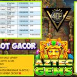VIP4DP JACKPOT PRAGMATIC AZTEC GEMS Rp 11.800.000,- LUNAS