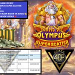 VIP4DP JACKPOT PRAGMATIC GATES OF OLYMPUS SUPER SCATTER Rp 23.400.000,- LUNAS