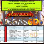 VEGAS6D JACKPOT PRAGMATIC GATES OF OLYMPUS 1000 Rp 10.000.000,- LUNAS